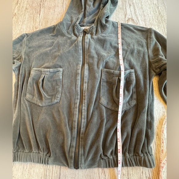 YOUNG FABULOUS & BROKE Zip Up Cropped Hoodie Sweatshirt & Sweatpants Set S - Picture 7 of 15